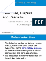 Petechiae Purpura and Vasculitis Module