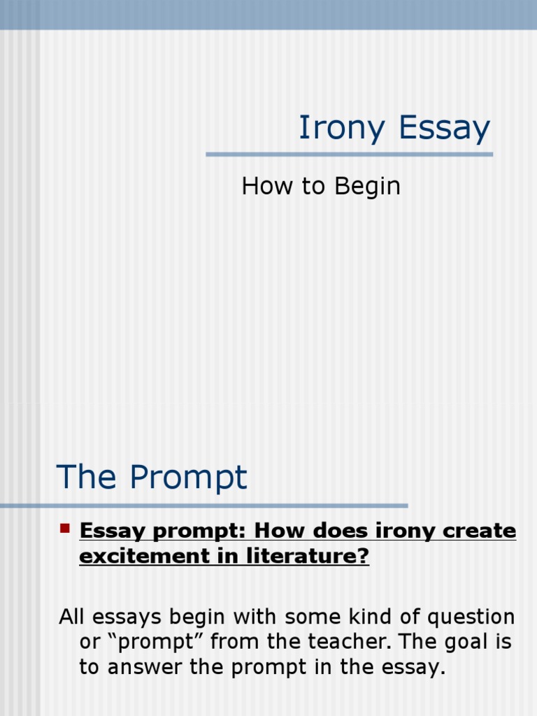 What is irony in literature picture