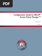 Configuration Guide For BIG-IP Access Policy Manager