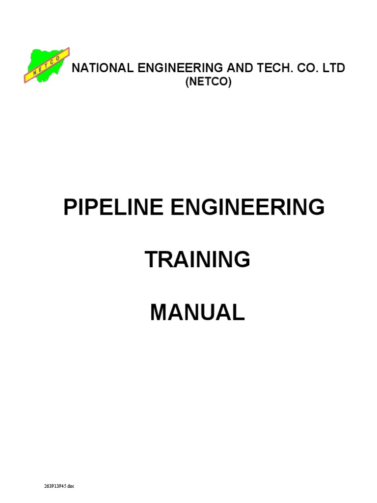 Pipeline Engineering Training Manual | PDF | Natural Gas | Pipeline ...
