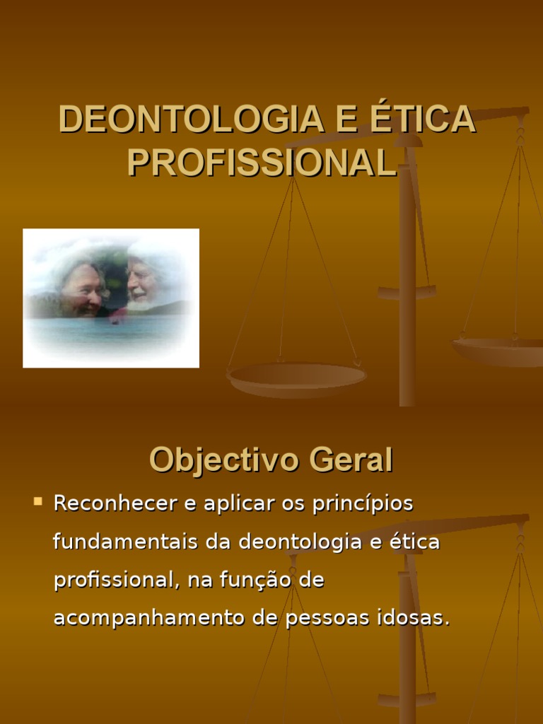 Deontologia e Ética Profissional | PDF | Morte | Terceira idade