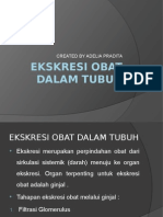 Ekskresi Obat Dalam Tubuh