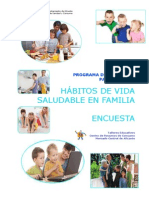 Programa de Educación Para La Salud. Hábitos de Vida Saludable en Familia