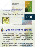 Fibra Optica y Empalmes