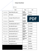 Fantasyfootballroster Sarahdaks