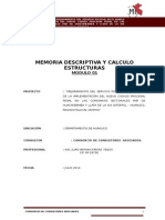 Memoria Descriptiva y de Calculo Estructural.