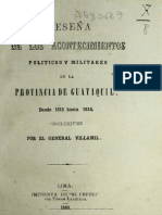 Reseña de Los Acontecimientos Politicos y Militares de La Provincia de Guayaquil - 1813 - 1824 PDF