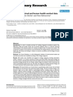 linkages between animal and human health sentinel data