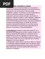 Disortografía