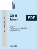 2015-16 Main Estimates