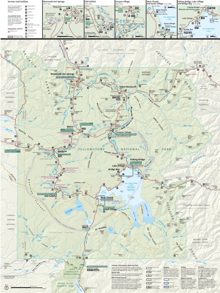Yellowstone Map PDF