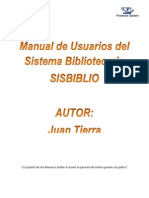 Sistema bibliotecario manual de usuario