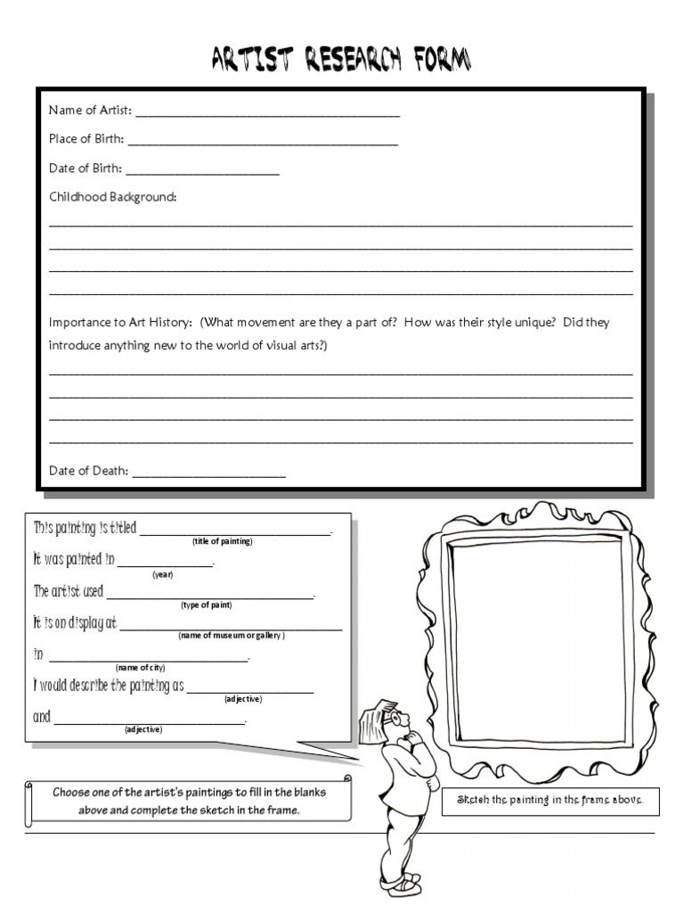 Artist Research and Painting Analysis Form | PDF | Art