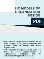 Basic Models of Organization Design