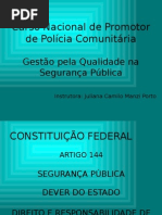 Curso Nacional de Promotor de Polícia Comunitária - Gestão Pela Qualidade Na Segurança Pública