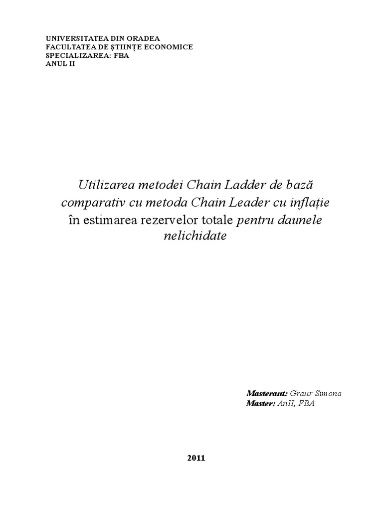 Ref Metoda Chain Ladder 1 | PDF