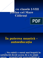 In Puterea Noastra Autoeducatia