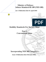 NES 109 Stability Standards For Surface Ships