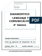 Diagnostico 4°básico Lenguaje