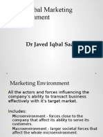 The Global Marketing Environment: DR Javed Iqbal Saani