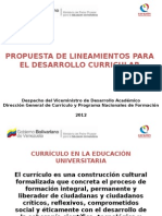 Lineamientos Para El Desarrollo Curricular - MPPEU 17-05-12