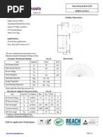 5mm Warm White LED Datasheet | PDF | Light Emitting Diode | Electrical ...
