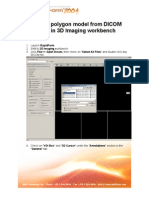Creating Polygon Model From DICOM Files in 3D Imaging Workbench