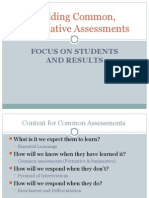 Building Common, Formative Assessments