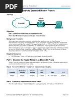 5.1.4.3 Lab - Using Wireshark To Examine Ethernet Frames