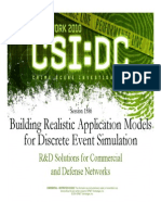 Building Realistic Application Models For Discrete Event Simulation For Opnet