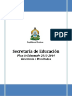 Plan de Educación 2010-2014 Orientado a Resultados(1)