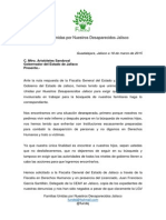 Comunicado 11 Fundej Carta Dirigida Al Gobernador de Jalisco PDF