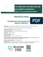 Reporte CIDE TV ABIERTA EN MEXICO