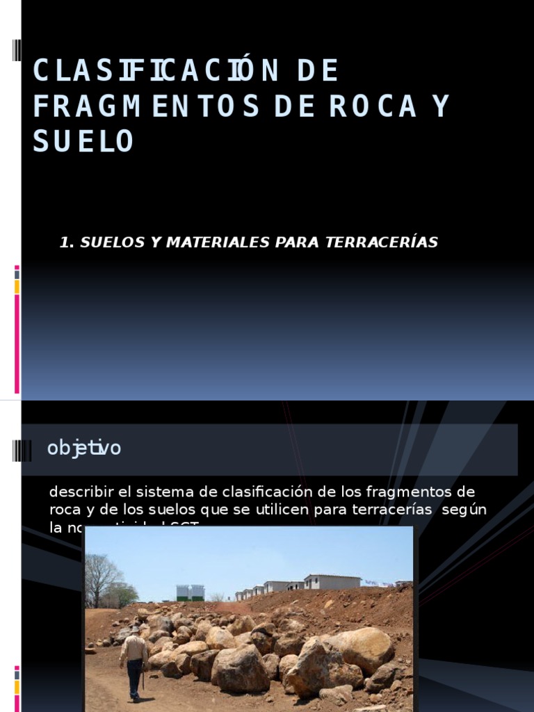 Clasificación de Fragmentos de Roca y Suelo | PDF