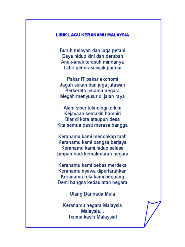 Lirik Lagu Keranamu Malaysia – Fundacionfaroccr