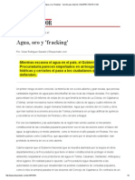 Agua, Oro y 'Fracking' - Versión para Imprimir - ELESPECTADOR