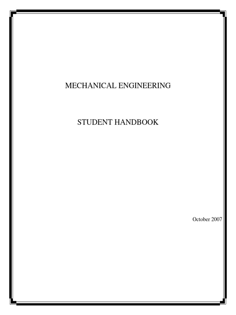 UNH Mechanical Engineering Student Guide | PDF | Materials Science ...