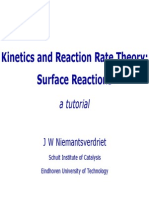 Reaction Rate Theory of Surface Reactions