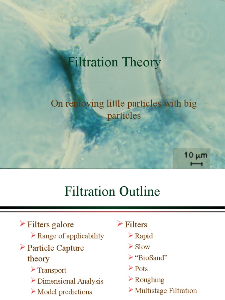 Filtration PDF Filtration Chemical Engineering