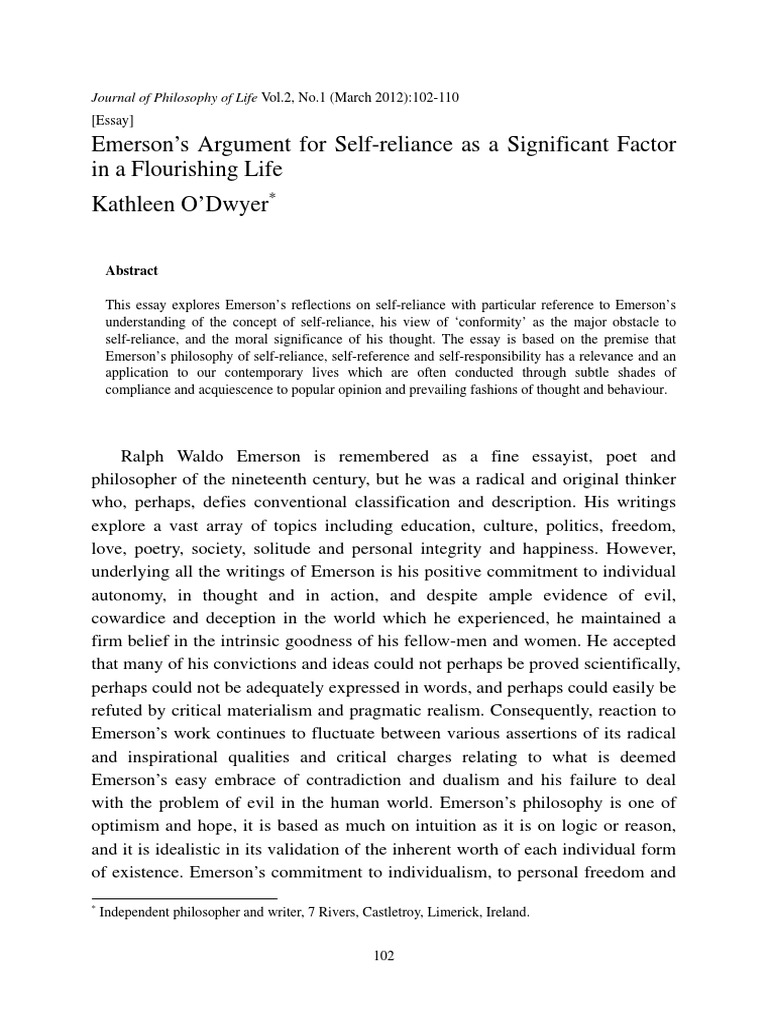 emerson supplemental essay