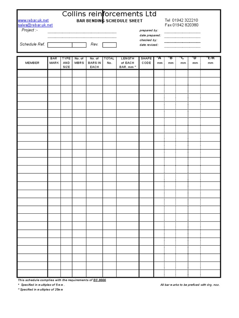 Collins Reinforcements LTD: Project | PDF
