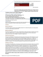 A Study of Sputum Conversion in New Smear Positive Pulmonary Tuberculosis Cases at the Monthly Intervals of 1st, 2nd & 3rd Month Under Directly Observed Treatment, Short Course (Dots) Regimen