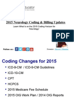 2015 Neurology Coding & Billing Updates