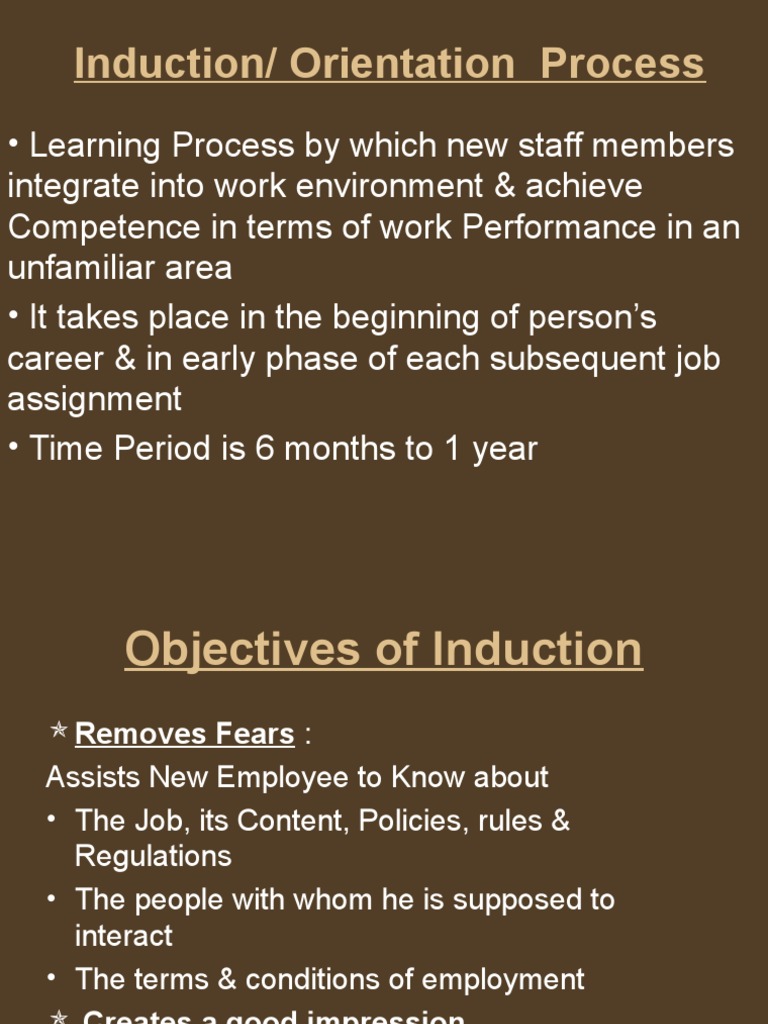 Induction Procehbhss | PDF | Career & Growth