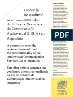 Charras - Sentencia Constitucionalidad LSCA. CSJN