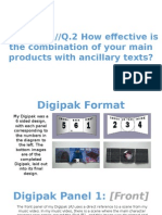 Evaluation//Q.2 How Effective Is The Combination of Your Main Products With Ancillary Texts?