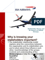Stakeholder Theory and Its Impact On British Airways