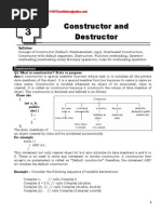 Chapter 3 Constructors and Desctructors