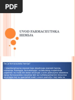 Uvod Farmaceutska Hemija