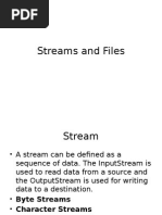 Streams and Files